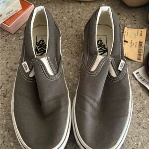 Vans Charcoal Slip-On Shoes